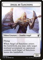 Angel of Sanctions from Commander 2019 Tokens painted by Min Yum