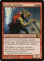 Krenko, Mob Boss from Magic 2013 painted by Karl Kopinski