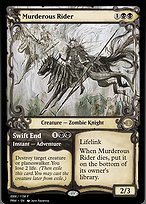 Murderous Rider // Swift End from Magic Online Promos painted by Ravenna Tran