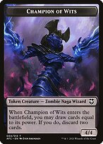 Champion of Wits from Forgotten Realms Commander Tokens painted by Even Amundsen