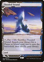 Gefluteter Strand