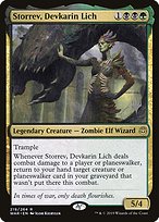Storrev, Devkarin Lich from War of the Spark Promos painted by Igor Kieryluk