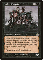 Coffin Puppets from Prophecy painted by Arnie Swekel