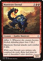 Manticore Eternal from Hour of Devastation painted by Yeong-Hao Han