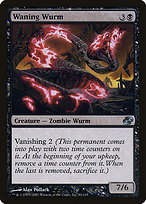 Waning Wurm from Planar Chaos painted by Alan Pollack