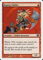 Raging Goblin from Ninth Edition painted by Jeff Miracola