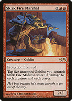 Skirk Fire Marshal from Duel Decks: Elves vs. Goblins painted by Greg Hildebrandt & Tim Hildebrandt