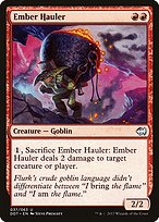 Ember Hauler from Duel Decks: Merfolk vs. Goblins painted by Steve Prescott