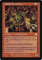 Goblin Pyromancer from Onslaught painted by Edward P. Beard, Jr.