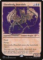Ebondeath, Dracolich from Secret Lair Drop painted by Justine Jones
