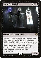 Pontiff of Blight from Forgotten Realms Commander painted by Seb McKinnon