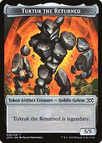 Tuktuk the Returned from Double Masters Tokens painted by Franz Vohwinkel