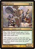 Putrid Leech from Duel Decks: Jace vs. Vraska painted by Craig J Spearing