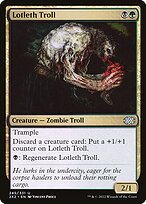 Lotleth Troll from Double Masters 2022 painted by Vincent Proce