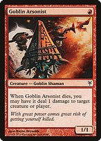 Goblin Arsonist from Duel Decks: Sorin vs. Tibalt painted by Wayne Reynolds