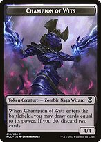 Champion of Wits from New Capenna Commander Tokens painted by Even Amundsen