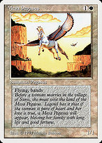 アートプリント　MTG　メサ・ペガサス Mesa Pegasus　サイン入り Mesa Pegasus | 3rd Edition / Revised | Star City Games
