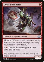 Goblin Banneret from Double Masters 2022 painted by Viktor Titov