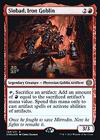 Slobad, Iron Goblin from Phyrexia: All Will Be One Promos painted by Chris Seaman