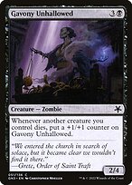 Gavony Unhallowed from Game Night: Free-for-All painted by Christopher Moeller