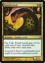 Putrid Leech from Duel Decks: Izzet vs. Golgari painted by Dave Allsop