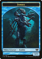 Zombie from Commander 2014 Tokens painted by Dave Kendall