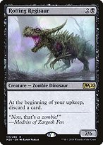 Rotting Regisaur from Core Set 2020 painted by Randy Vargas