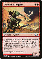 Skirk Drill Sergeant from Duel Decks Anthology: Elves vs. Goblins painted by Alex Horley-Orlandelli