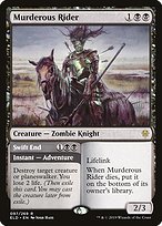 Murderous Rider // Swift End from Throne of Eldraine Promos painted by Josh Hass