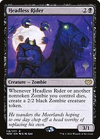 Headless Rider from Innistrad: Crimson Vow Promos painted by E. M. Gist