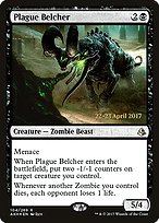 Plague Belcher from Amonkhet Promos painted by Izzy