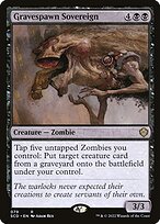 Gravespawn Sovereign from Starter Commander Decks painted by Adam Rex