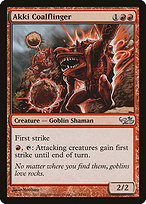 Akki Coalflinger from Duel Decks: Elves vs. Goblins painted by Nottsuo