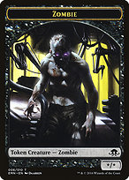 Zombie from Eldritch Moon Tokens painted by Daarken