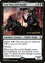Josu Vess, Lich Knight from Dominaria Promos painted by Tyler Jacobson