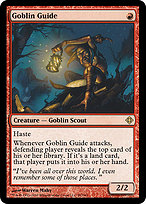 Goblin Guide from Magic Online Theme Decks painted by Warren Mahy