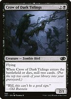 Crow of Dark Tidings from Jumpstart 2022 painted by Tianhua X