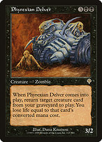 Phyrexian Delver from Invasion painted by Dana Knutson