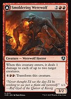 Smoldering Werewolf // Erupting Dreadwolf