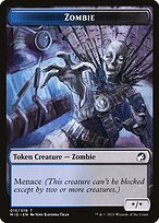 Zombie from Innistrad: Midnight Hunt Tokens painted by Ravenna Tran