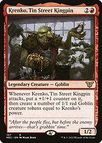 Krenko, Tin Street Kingpin from Neon Dynasty Commander painted by Mark Behm