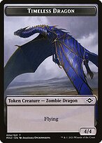 Timeless Dragon from Modern Horizons 2 Tokens painted by Anastasia Ovchinnikova