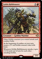 Goblin Rabblemaster from Magic Online Promos painted by Zoltan Boros