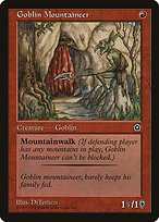 Goblin Mountaineer from Portal Second Age painted by DiTerlizzi