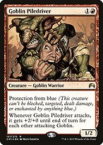 Goblin Piledriver from Magic Origins Promos painted by Matt Cavotta