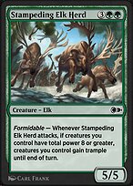 Stampeding Elk Herd