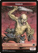 Goblin from Dominaria Remastered Tokens painted by Thomas M. Baxa