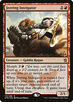 Jeering Instigator from Khans of Tarkir Promos painted by Willian Murai