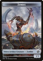 Zombie from The Brothers' War Tokens painted by Kieran Yanner